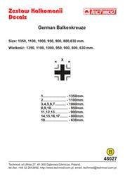 Techmod 48027 German WWII Balkenkreuze 1936-45