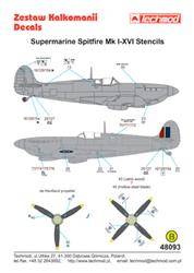 Techmod 48093 Spitfire Mk I-XVI Stencils